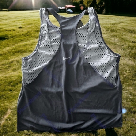 Nike Breathe 862406 Women's Reversible Tank Top Training Running Shirt Size L - Picture 1 of 8